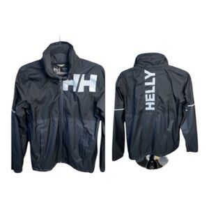 Helly Hansen Black Windbreaker Jacket Youth Size 16 Lightweight